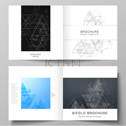 书的封面图片图片_方形设计双折小册子、传单的两个