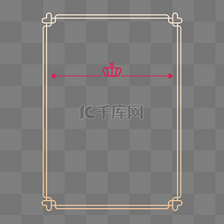 金色线条文字框图片_淡雅金色线条边框