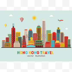 香港代表花图片_Hong 香港详细的剪影