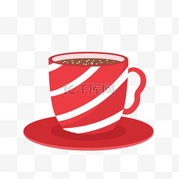 陶瓷茶杯图片_红色可爱休闲咖啡杯