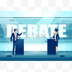 an图片_Vector of a two political leaders having an o