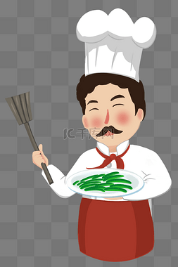 厨师日图片_世界厨师日男厨师烹饪菜肴