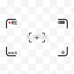 相机边框png图片_摄像机录制相机边框