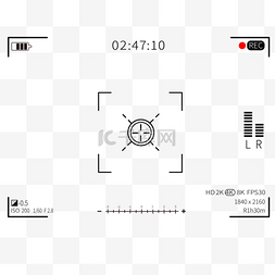 电器数码图片_数码快门相机录制边框动态屏幕