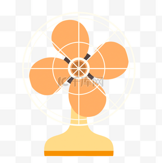 手绘卡通灰色电风扇可商用元素个人vip和企业vip免费下载免抠元素蓝色