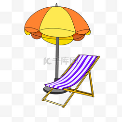 沙滩椅图片_沙滩椅剪贴画