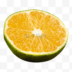 橘子绿皮橘子切开橘子