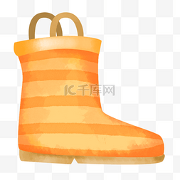 鞋子鞋黄色棕色图案卡通