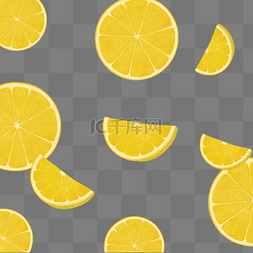 水果平铺卡通图片_水果柠檬平铺底纹