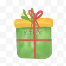 礼物盒简单图片_绿色可爱礼物盒子
