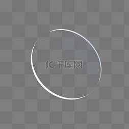 镜片高光图片_C4D立体透明图形镜片