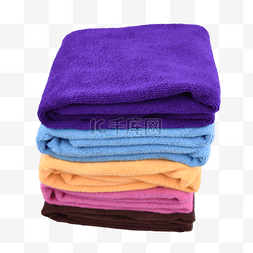 蓝紫色科技底边图片_柔软绒毛黄色纯棉浴巾毛巾