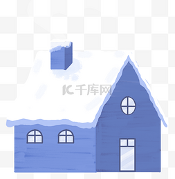 冬季大雪房子