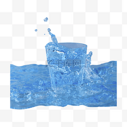 液体水杯透明水无色无味