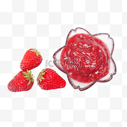 新鲜水果草莓果酱