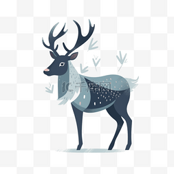 北欧风卡通动物麋鹿