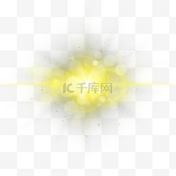闪光亮晶晶元素图片_黄色闪光抽象光效背景