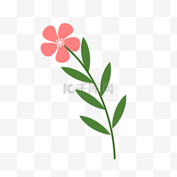 伊朗新年卡通绿叶红花