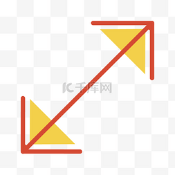 黄色红色箭头商业引导图标