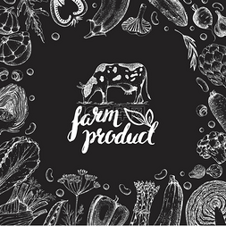 素描手绘葡萄图片_农民食品设计模板