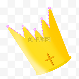皇冠十字架图片_紫色宝石十字架卡通金色皇冠
