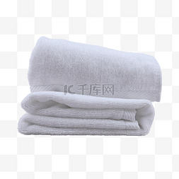 清洁毛巾图片_白色毛巾卷静物护理清洁