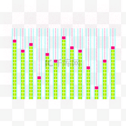 赛博朋克霓虹音量波浪数据分析