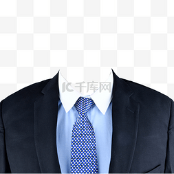 黑色西装商务男士图片_胸像黑西装摄影图正装蓝衬衫