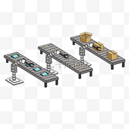 工业4.0素材图片_智能机械工厂全自动生产流水线