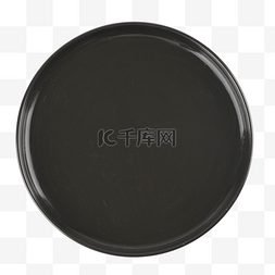 黑色圆盘盘子