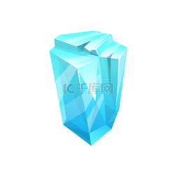冰山冰晶图片_冰晶岩、冰山或雪立方体、冰冷的