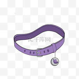 狗链卡通宠物店紫色