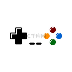 游戏控制台的图标图片_视频游戏控制台操纵杆图标标志。