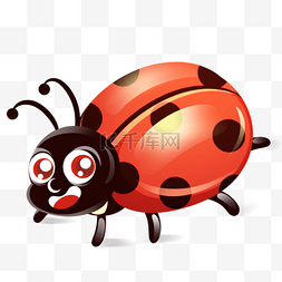 拟人瓢虫图片_瓢虫可爱昆虫卡通风格