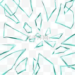 小碎片图片_小碎片很多的破碎的透明玻璃