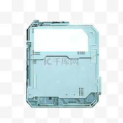 C4D机械机甲边框文本框科技纹理