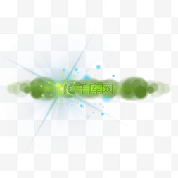 绿色长条十字光影抽象光效