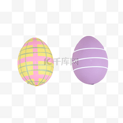可爱鸡蛋花纹复活节彩蛋