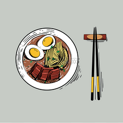 用筷子图片_味道鲜美健康的亚洲菜- -用麦面、