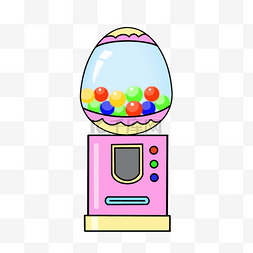 鸡蛋造型口香糖机剪贴画