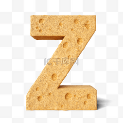 z字母图片_立体饼干字母z