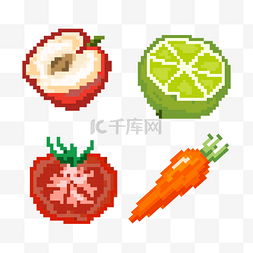 电子游戏里的水果像素化