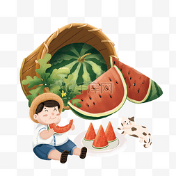夏季水果孩子吃西瓜
