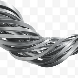 银色立体金属图片_3DC4D立体金属丝铁丝