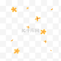 秋天的果实海报图片_秋天漂浮装饰桂花