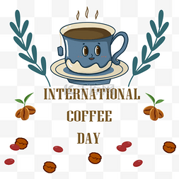 国际咖啡日咖啡种子咖啡叶