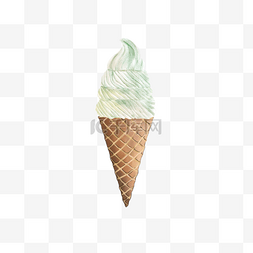 雪糕牛奶图片_水彩夏季香浓牛奶冰淇淋