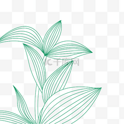 绿枝图片_立春线性植物枝叶绿植