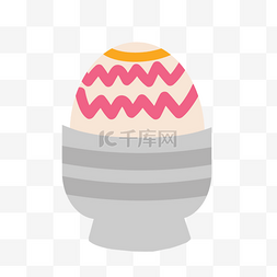盛在碗中的复活节粉色彩蛋