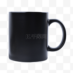 咖啡杯渍图片_水杯陶瓷杯咖啡杯黑色杯子